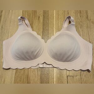 Momcozy Nursing Bra XL Scalloped Edge Jelly Straps Maternity Comfort